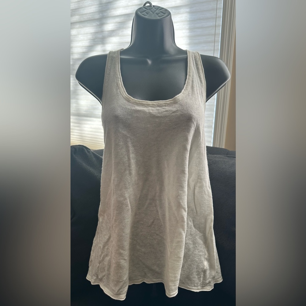 VINTAGE BCBGMaxAzria linen/cotton blend tank • size m
